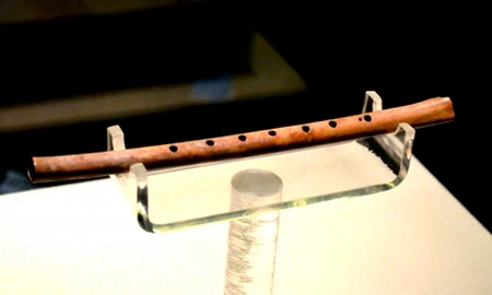 Com idade que pode chegar a 82 mil anos, um dos instrumentos mais antigos do mundo é uma flauta de osso e marfim. Com mais de 22 centímetros, a flauta, dentre outros instrumentos, foi encontrada em cavernas localizadas na região Sudoeste da Alemanha, na Europa. Acredita-se que a asa de um abutre e as presas de um mamute tenham sido usadas para a confecção do instrumento.